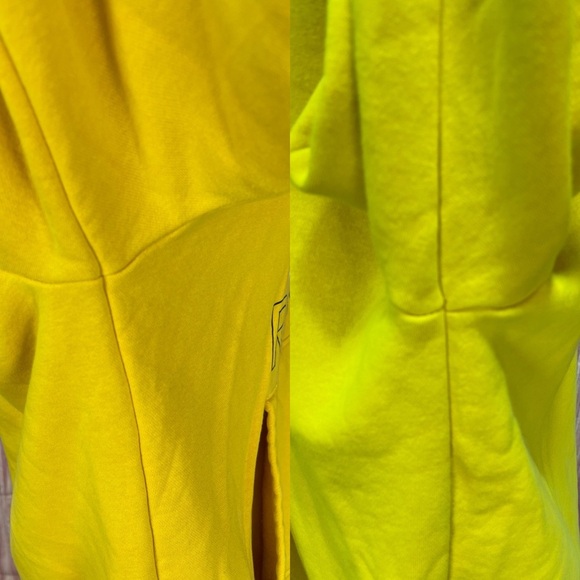 Reebok gold white kangaroo pocket hoodie long sleeve cotton sweatshirt size M - Picture 9 of 17